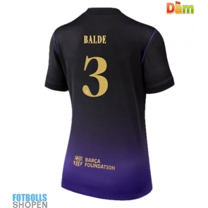 Billiga Barcelona Alejandro Balde #3 Bortatröja Dam 2026-27 Kortärmad